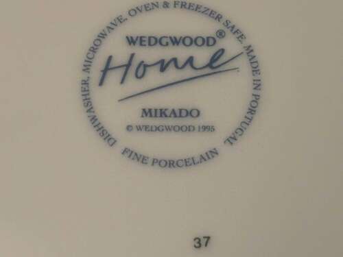 4 X Lovely Wedgwood Mikado Blue %26 White Dinner Plates 10.5 