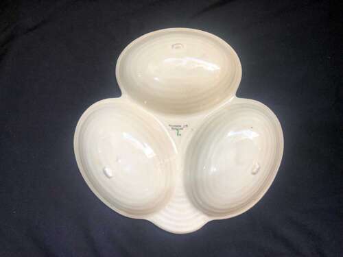 Rare Clarice Cliff Wilkinson Hors D’oeuvres Dish Honeydew Design C 1930.