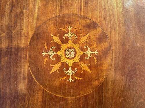 Edwardian Inlaid Mahogany Revolving Bookcase