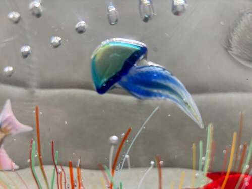 Murano Glass Aquarium With Six Creatures