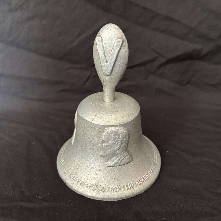 Vintage WW2 British RAF Victory Aluminium Benevolent Bell 1939-1945